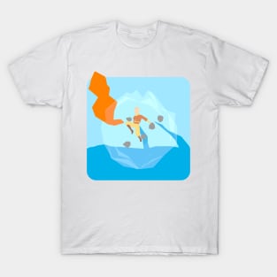 Avatar the last air bender water fire land air T-Shirt